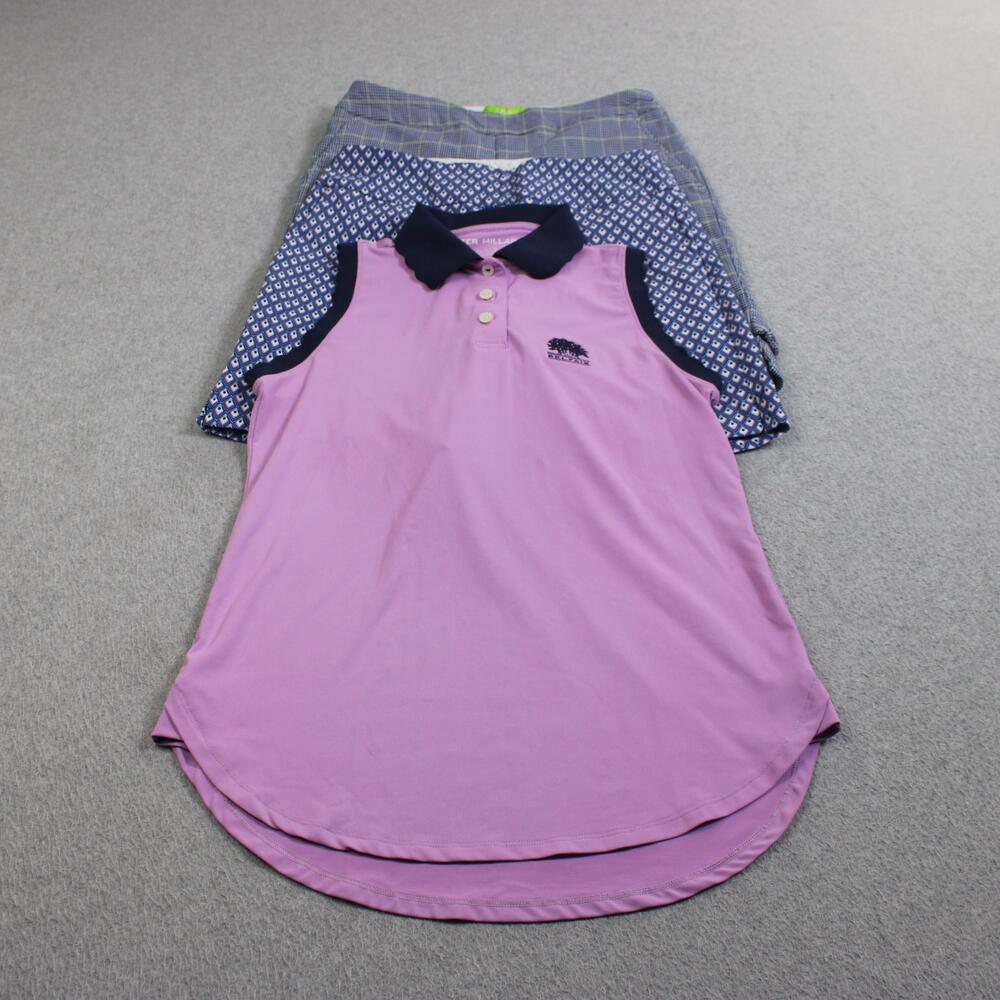 Peter Millar Swing Control Golf Shorts Set Women Small Colorful Moisture Wicking